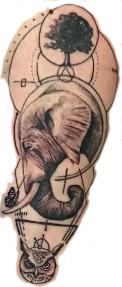 Fine line tattoo
